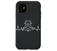 Meditación de los Chakras del Yoga Mandala Cat Pilates Gato Carcasa para iPhone 11