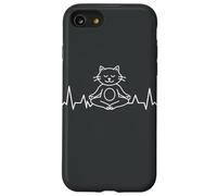 Meditación de los Chakras del Yoga Mandala Cat Pilates Gato Carcasa para iPhone SE (2020) / 7/8