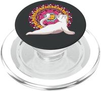 Meditación de los Chakras del Yoga Mandala Cat Pilates Gato PopSockets PopGrip para MagSafe