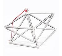 Meditación de sanación con sonido, pirámide Merkaba de cristal de cuarzo ópticamente transparente con cuerda y mazo(10inch)