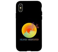 Meditación de Yoga para Amantes del Zen Budismo Muy meditado Carcasa para iPhone X/XS