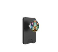 Meditación del Despertar Espiritual Arte Energía Cósmica PopSockets PopWallet para MagSafe