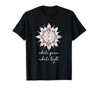 Meditación esotérica Flor de Loto Inhale Peace Exhale Yoga Camiseta
