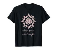 Meditación esotérica Flor de Loto Inhale Peace Exhale Yoga Camiseta