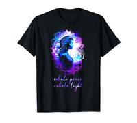 Meditación esotérica Watercolour Inhale Peace Exhale Yoga Camiseta