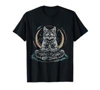 Meditación Gato Yoga Espiritual Hindú Budista Buda Zen Camiseta