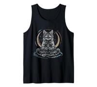 Meditación Gato Yoga Espiritual Hindú Budista Buda Zen Camiseta sin Mangas