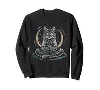 Meditación Gato Yoga Espiritual Hindú Budista Buda Zen Sudadera