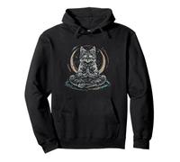 Meditación Gato Yoga Espiritual Hindú Budista Buda Zen Sudadera con Capucha