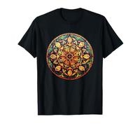 Meditación Geometría Sagrada Mandala Colorida Camiseta