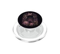 Meditación Lotus Colibrí Floral Mandala Luna Yoga PopSockets PopGrip para MagSafe