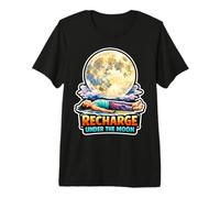 Meditación Lunar Mindfulness Lunar Bienestar Espiritual Camiseta Premium