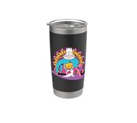 Meditación Mujeresl yoga Mandala Cat Pilates Gato Vaso térmico de acero inoxidable de doble pared