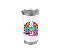 Meditación Mujeresl yoga Mandala Cat Pilates Gato Vaso térmico de acero inoxidable de doble pared