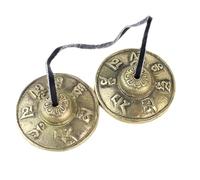 Meditación Tibetano Carillón | Platillo Tingsha Juego de Música Tibetano Cordón Tibetano, Instrumentos de Decoración de Meditación para Su Habitación, Regalos Relajantes