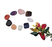Meditación y equilibrio de la curación de los cristales de los siete chakras Piedras preciosas naturales de masaje de piedras preciosas pulidas tropezadas - Blessfull Healing