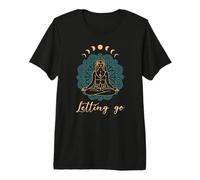 Meditación Yoga Lunar Fases Letting Go Camiseta Premium