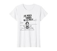 Meditación Zen Frase Divertida Tu Mala Vibra Me La Pela Camiseta