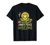 Meditación Zen-Yoga del Yoga Inner-Peace-Frog Pilates Rana Camiseta