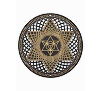 Meditaciones Colgantes de madera Letrero Flor Geometría Yoga Placas de madera para dormitorio Hogar Apartamento Decoraciones Regalo espiritual Yoga Decoraciones de pared