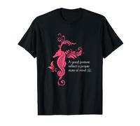 Meditaciones de Yoga Gráfico del Caballito de mar Camiseta gráfica económica
