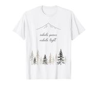 Meditaciones esotéricas Naturaleza Inhale Peace Exhale Light Yoga Camiseta