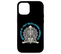 Meditar Esqueleto Mindfulness Yoga Amor Espiritual Amante Bondad Carcasa para iPhone 12/12 Pro