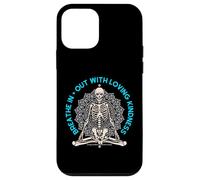 Meditar Esqueleto Mindfulness Yoga Amor Espiritual Amante Bondad Carcasa para iPhone 12 Mini