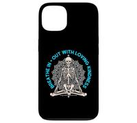 Meditar Esqueleto Mindfulness Yoga Amor Espiritual Amante Bondad Carcasa para iPhone 13