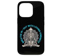 Meditar Esqueleto Mindfulness Yoga Amor Espiritual Amante Bondad Carcasa para iPhone 13 Pro