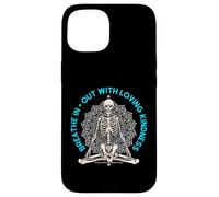 Meditar Esqueleto Mindfulness Yoga Amor Espiritual Amante Bondad Carcasa para iPhone 15