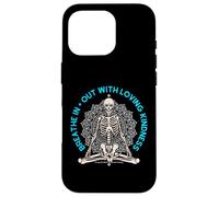 Meditar Esqueleto Mindfulness Yoga Amor Espiritual Amante Bondad Carcasa para iPhone 16 Pro
