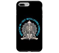 Meditar Esqueleto Mindfulness Yoga Amor Espiritual Amante Bondad Carcasa para iPhone 7 Plus/8 Plus