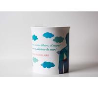 Meditathe Polo Sud Meditathe - Taza literaria Mugs Charles Baudelaires para hombre - Te encantará siempre el mar, de porcelana