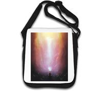 Meditation and Spiritual Connection Art - Bolso de hombro, color blanco, White, Talla única