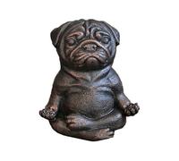 Meditation Dog Statue, Yoga French Bulldog Statue, Realistic Resin Pug Sculpture Home Decor, Gift for Pug Lovers B