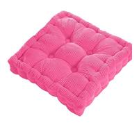 Meditation Floor Square Pillow For Seating On Solid Tufted Thick Pad Cushion For Yoga Balcony Chair Seat Cushions para Banco De Jardín(Pink)