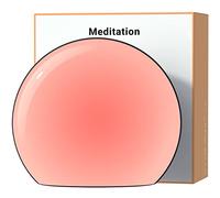Meditation Máquina de sonido de ruido blanco con 30 sonidos relajantes, 12 colores, luz nocturna, 10 niveles de brillo, control de volumen de 32 niveles, 4 temporizadores y función de memoria, máquina