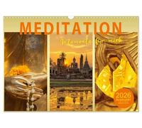 MEDITATION Momente für mich (Wandkalender 2026 DIN A3 quer), CALVENDO Monatskalender: Wellness für die Seele