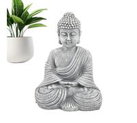 Meditation Sculpture, Buddha Figure, Spiritual Garden Decor, Meditation Statue, Small Buddha Statue, Spiritual Resin Meditation Sculpture, 6.22x3.94x8.58 Inches for Yoga Gardens and More