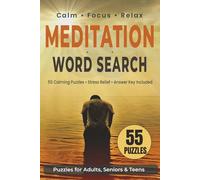 Meditation Word Search Puzzle Book: 55 Calming Puzzles, Stress Relief, Answer Key Included