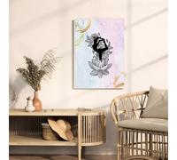 Meditation Yoga Natarajasana Mandala Art Posters Canvas Painting Prints Wall Prints Pictures Yoga Room Home Decor(70x100cm/Frameless)