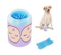 Meditation Zen Look - Cepillo de baño reutilizable con cerdas de silicona suave para perros pequeños y medianos