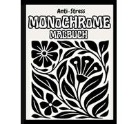 Meditatives Schwarz-Weiß-Monochrom-Malbuch: Entspannende Illustrationen, minimalistische geheimnisvolle Silhouetten für Erwachsene, Teenager