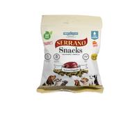 Mediterranean Natural Serrano | Snacks para Perro | Premio Adiestramiento | Semihúmedo | Varios Sabores | 25x85Gr | (25x85Gr, Hígado)