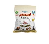 Mediterranean Natural Serrano | Snacks para Perro | Premio Adiestramiento | Semihúmedo | Varios Sabores | 25x85Gr | (25x85Gr, Cordero)