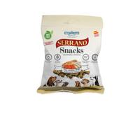 Mediterranean Natural Serrano | Snacks para Perro | Premio Adiestramiento | Semihúmedo | Varios Sabores | 25x85Gr | (25x85Gr, Senior)