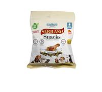 Mediterranean Natural Serrano | Snacks para Perro | Premio Adiestramiento | Semihúmedo | Varios Sabores | 25x85Gr | (25x85Gr, Pavo)