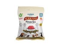 Mediterranean Natural Serrano | Snacks para Perro | Premio Adiestramiento | Semihúmedo | Varios Sabores | 25x85Gr | (25x85Gr, Ternera)