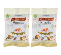 MEDITERRANEAN NATURAL Snacks Serrano Jamón para Perros, 100 gr (Pack of 1) (Paquete de 2)